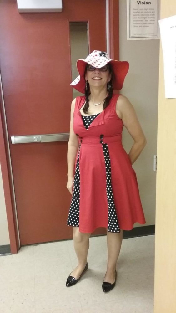 Dr. Chavez Dressed As Minnie Mouse